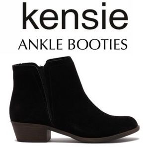 *NWT* KENSIE ‘Gamal’ black suede bootie